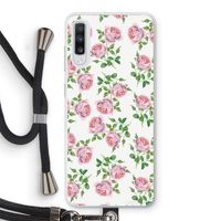 Kleine roosjes: Samsung Galaxy A70 Transparant Hoesje met koord
