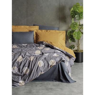 Beddengoedset - 1 dekbedovertrek 220 x 240 cm + 2 kussenslopen 60 x 60 cm - 100% katoen - Grijs