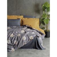 Beddengoedset - 1 dekbedovertrek 220 x 240 cm + 2 kussenslopen 60 x 60 cm - 100% katoen - Grijs
