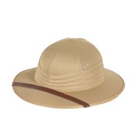 Tropenhelm - safari helmhoed - nylon?- volwassenen - verkleed hoeden   -
