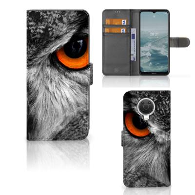 Nokia G10 | G20 | Telefoonhoesje | Met pasjeshouder | Uil