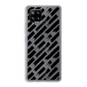 Zwarte vegen: Samsung Galaxy A42 5G Transparant Hoesje