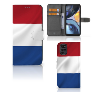 Motorola Moto G22 Bookstyle Case Nederlandse Vlag