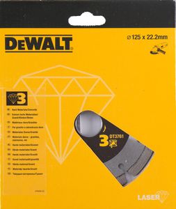 DeWalt Accessoires Diamantblad, turbo, gesegmenteerd, voor harde materialen en graniet, Ø125mm  - DT3761-XJ - DT3761-XJ