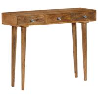 Wandtafel 102x30x79 cm massief mangohout