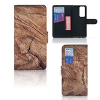 OPPO Find X3 Neo 5G Book Style Case Tree Trunk - thumbnail