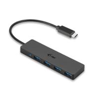 i-tec C31HUB404 USB 3.2 Gen 1-hub 4 poorten Met USB-C stekker Zwart i-tec C31HUB404 USB 3.2 Gen 1-hub 4 poorten Met USB-C stekker Zwart