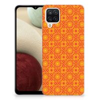 Samsung Galaxy A12 TPU bumper Batik Oranje - thumbnail