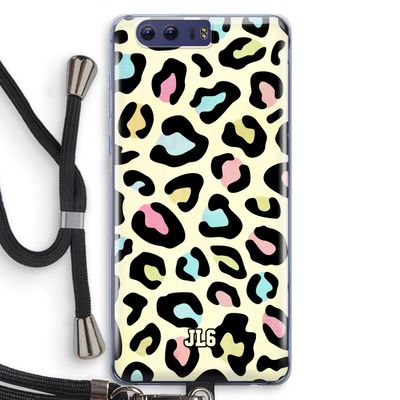 Leopard pattern: Honor 9 Transparant Hoesje met koord