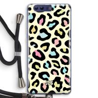Leopard pattern: Honor 9 Transparant Hoesje met koord