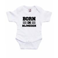 Born in Nijmegen kraamcadeau rompertje wit jonegs en meisjes 92 (18-24 maanden)  - - thumbnail