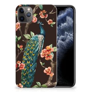 Apple iPhone 11 Pro Max TPU Hoesje Pauw met Bloemen