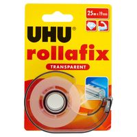 UHU rollafix 36965 Plakband Transparant (l x b) 25 m x 19 mm 1 stuk(s) - thumbnail