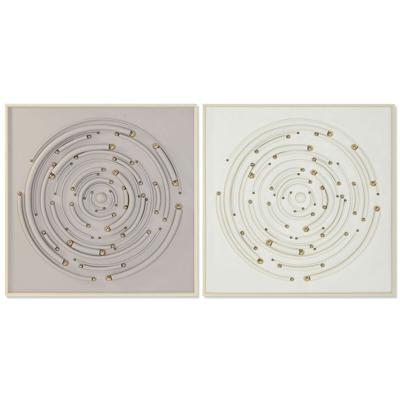 Canvas Home ESPRIT polyestyreen Canvas 100 x 3,5 x 100 cm