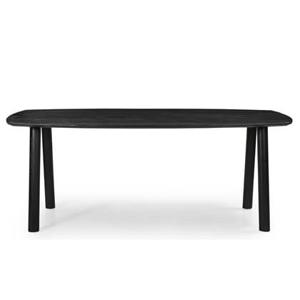 Giga Meubel - Eettafel Leone Zwart 200cm Deens Ovaal