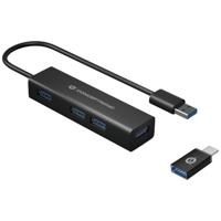 Conceptronic HUBBIES06B USB 3.2 Gen 1-hub 4 poorten Zwart