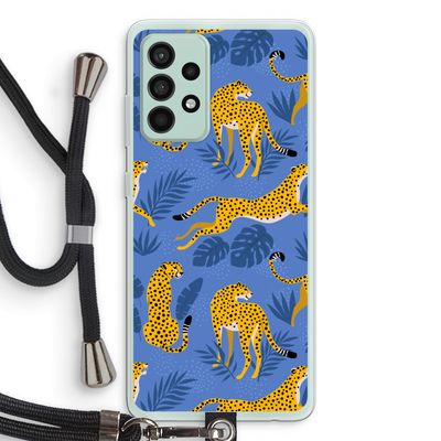 Luipaard: Samsung Galaxy A52s 5G Transparant Hoesje met koord