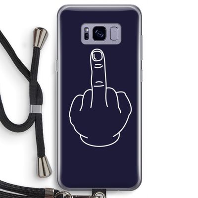 F**k U: Samsung Galaxy S8 Transparant Hoesje met koord