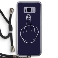F**k U: Samsung Galaxy S8 Transparant Hoesje met koord