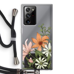 Floral bouquet: Samsung Galaxy Note 20 Ultra / Note 20 Ultra 5G Transparant Hoesje met koord
