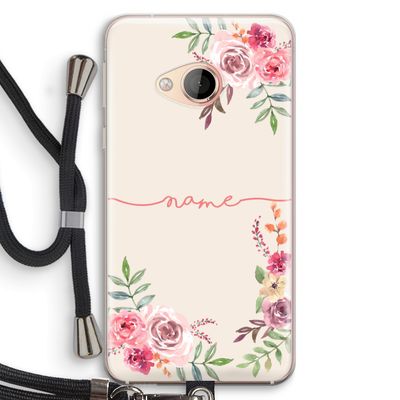 Rozen: HTC U Play Transparant Hoesje met koord