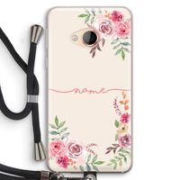 Rozen: HTC U Play Transparant Hoesje met koord