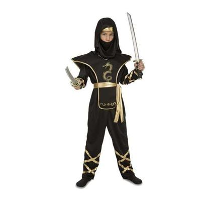 Kostuums voor Kinderen My Other Me Ninja 7-9 Jaar Zwart (4 Onderdelen)