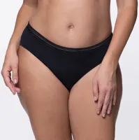 3-pack Dames slips zwart - Gianna - Biologisch katoenen vrouwen onderbroeken zwart - Goedkoop ondergoed