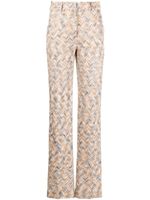 Missoni pantalon droit à motif zig-zag - Tons neutres