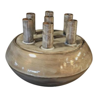 Mansion Atmosphere Bloemenbuisvaas scarlett wit ø21xh17cm