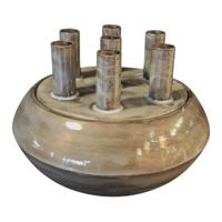 Mansion Atmosphere Bloemenbuisvaas scarlett wit ø21xh17cm