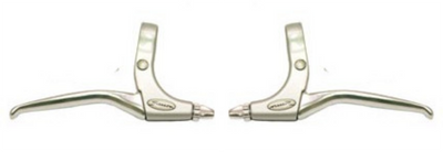 Saccon remhendel set, aluminium. zilver.