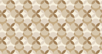 Cirkels vinyl tapijt beige