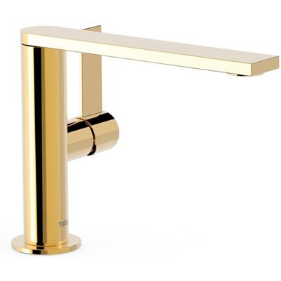 Wastafelkraan Tres Project | Opbouw | Draaibare uitloop | Mengkraan | Standaard model | 1-hendel | Rond | 24k Goud glans