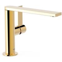 Wastafelkraan Tres Project | Opbouw | Draaibare uitloop | Mengkraan | Standaard model | 1-hendel | Rond | 24k Goud glans