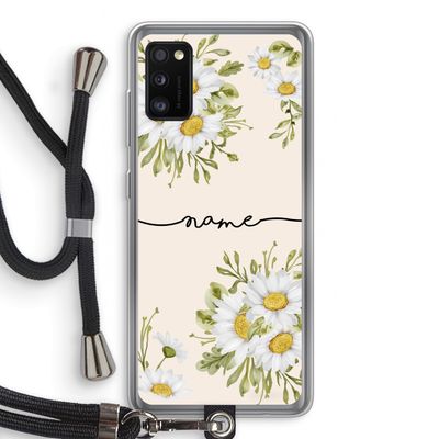 Daisies: Samsung Galaxy A41 Transparant Hoesje met koord
