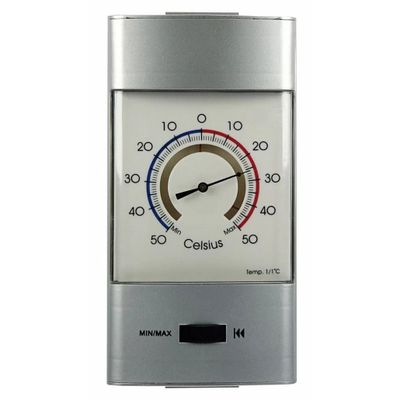 Thermometer min/max voor in kas - metaal - 32 cm