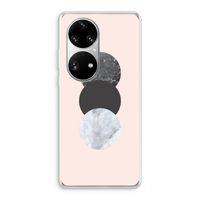 Marmeren cirkels: Huawei P50 Pro Transparant Hoesje