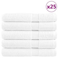 VidaXL Handdoeken solund 25 st 600 g/m² 100x200cm wit