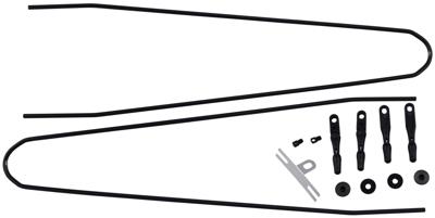 CONTEC spatbordstangen bevestigingsset "splash protect dlx" ct strut set f. splash prot. dlx 36mm black