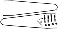 CONTEC spatbordstangen bevestigingsset "splash protect dlx" ct strut set f. splash prot. dlx 36mm black