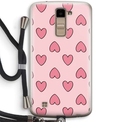 Ondersteboven verliefd: LG K10 (2016) Transparant Hoesje met koord