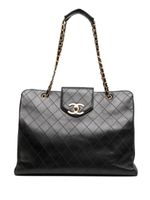 CHANEL Pre-Owned sac porté épaule Jumbo Super Model (1992) - Noir - thumbnail