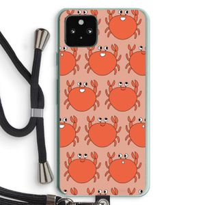 Krab: Pixel 5a 5G Transparant Hoesje met koord