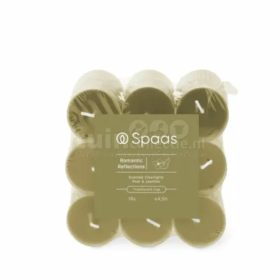 Spaas Clearlights Geurtheelichtjes Romantic Reflections 18st