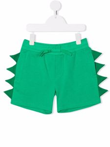 Stella McCartney Kids short de sport à imprimé Dino - Vert