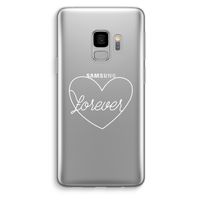 Forever heart pastel: Samsung Galaxy S9 Transparant Hoesje