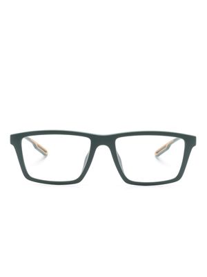 Emporio Armani lunettes de vue rectangulaires à logo embossé - Vert