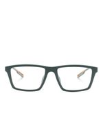 Emporio Armani lunettes de vue rectangulaires à logo embossé - Vert