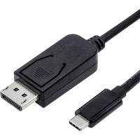 VALUE 11.99.5845 video kabel adapter 1 m USB Type-C DisplayPort Zwart - thumbnail